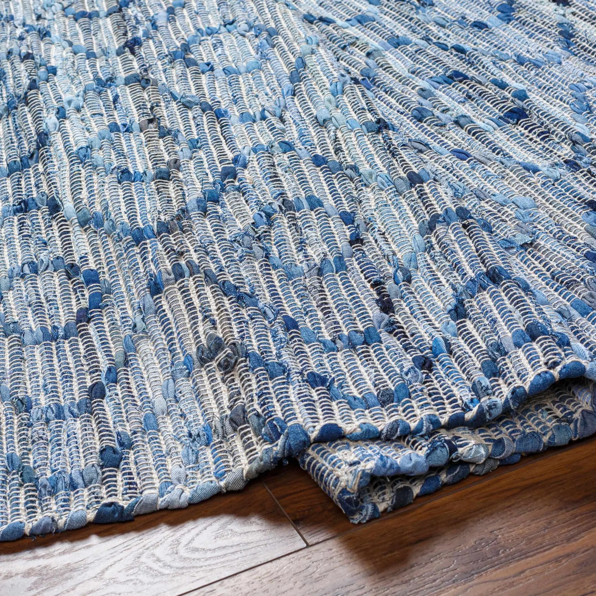 Gurit Blue & Brown Area Rug - Clearance by Boutique Rugs