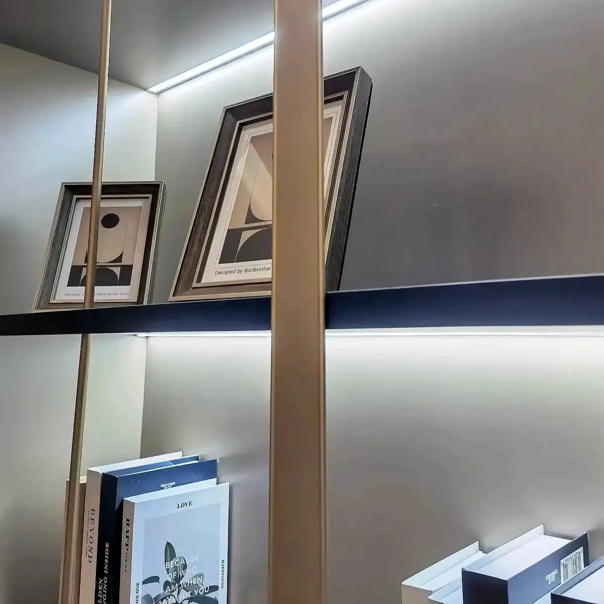 Norwyn · Office Shelves w/ Lighting & Closet by Arc Grove