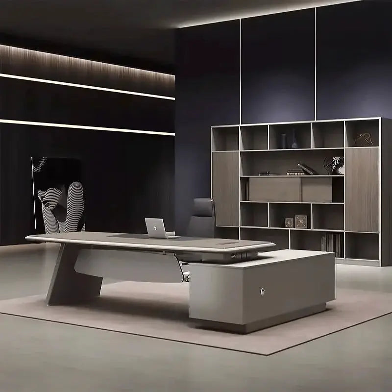 Corely · Modern L-Shaped Executive Desk by Arc Grove