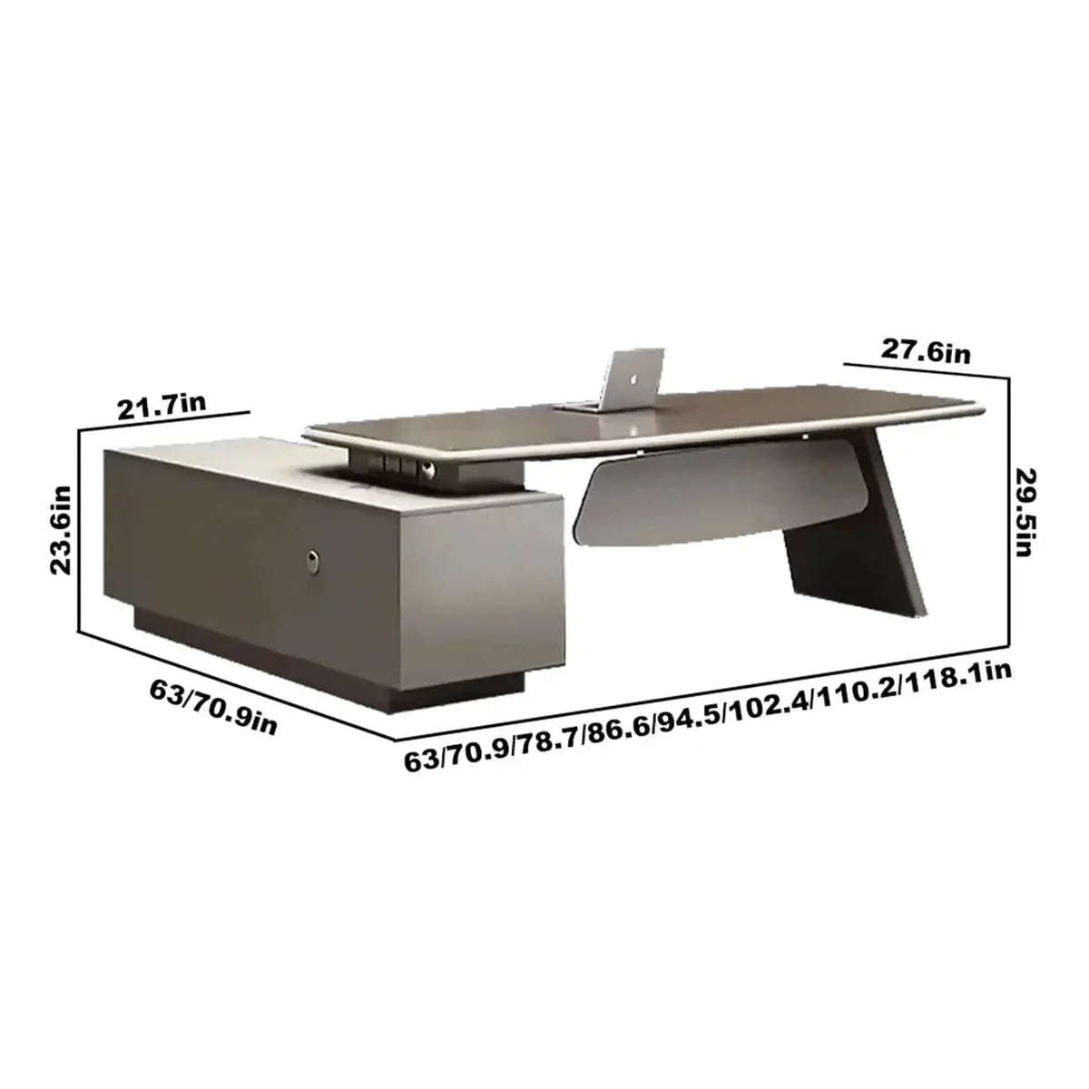 Corely · Modern L-Shaped Executive Desk by Arc Grove