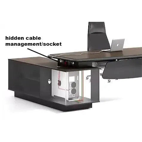 Corely · Modern L-Shaped Executive Desk by Arc Grove
