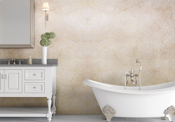Jerusalem Honey Gold Honed Limestone Slab Random room scene