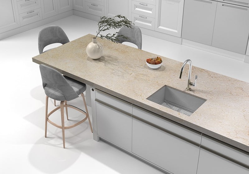 Jerusalem Honey Gold Honed Limestone Slab Random room scene 4