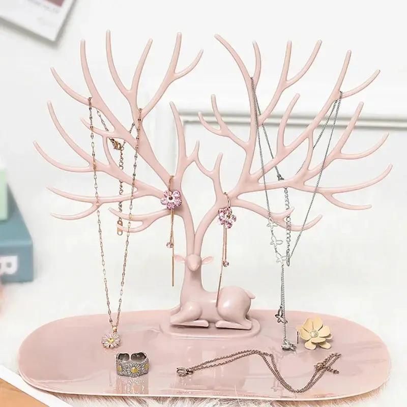 Jewelry Stand - Tree-Inspired Pink Multiple Hooks by House Of Avana