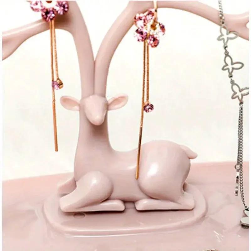 Jewelry Stand - Tree-Inspired Pink Multiple Hooks by House Of Avana