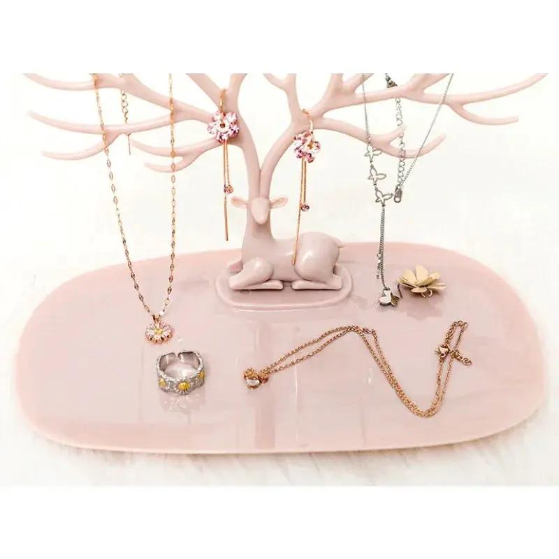 Jewelry Stand - Tree-Inspired Pink Multiple Hooks by House Of Avana