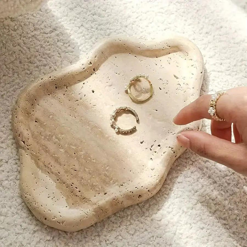 Jewelry Tray - 2-Layer Marble Cloud by House Of Avana