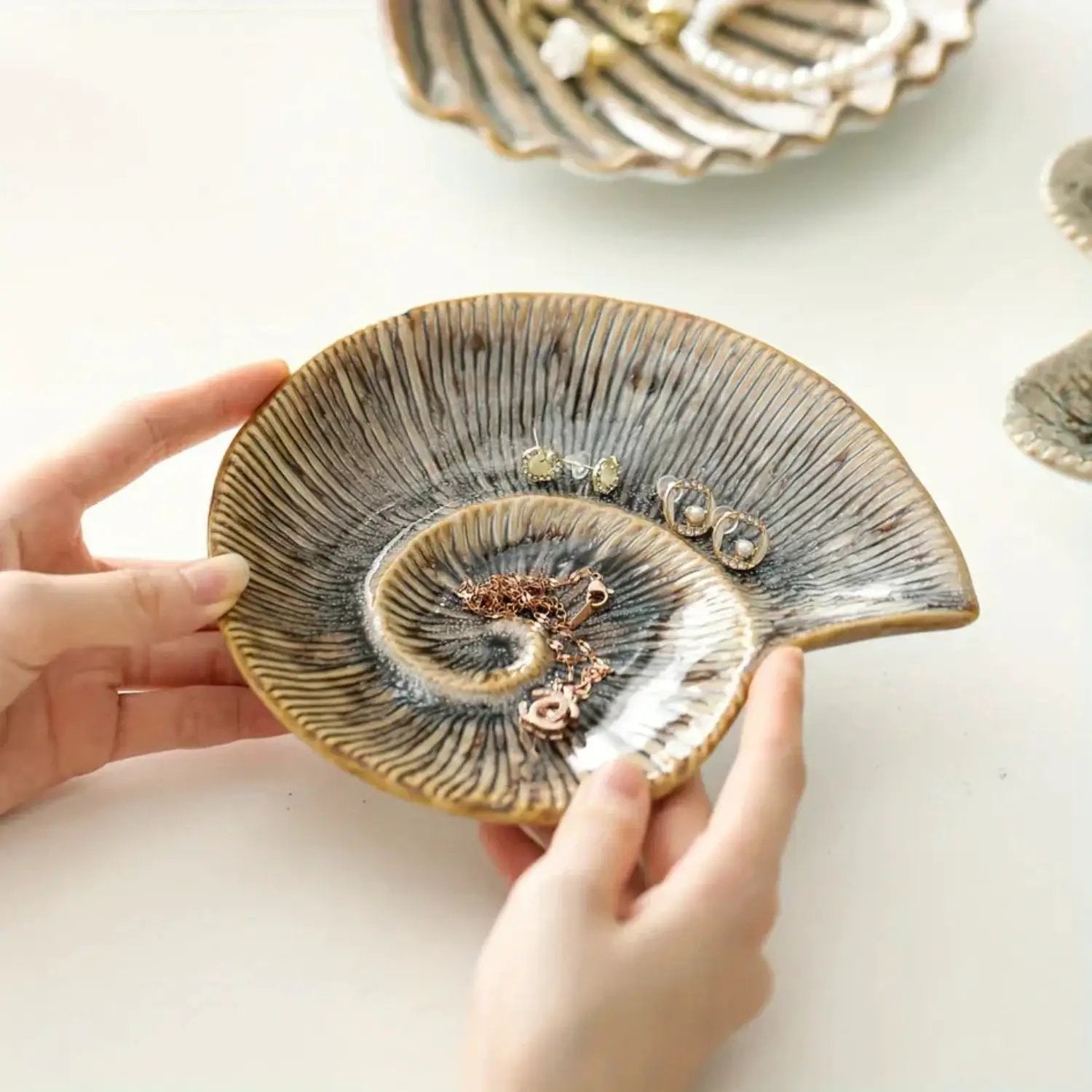 Jewelry Tray - Dual-Color Ceramic Starfish by House Of Avana