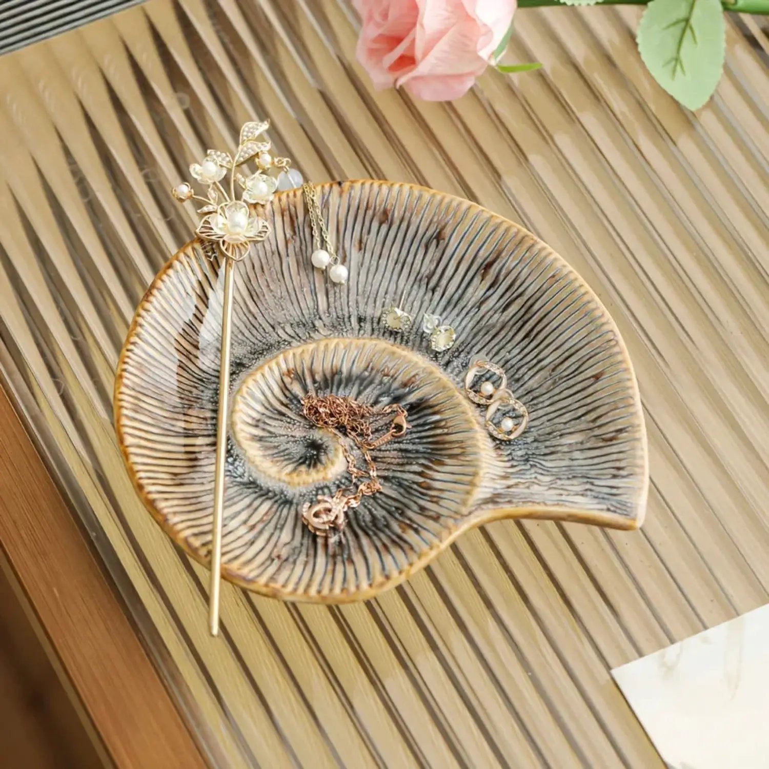 Jewelry Tray - Dual-Color Ceramic Starfish by House Of Avana