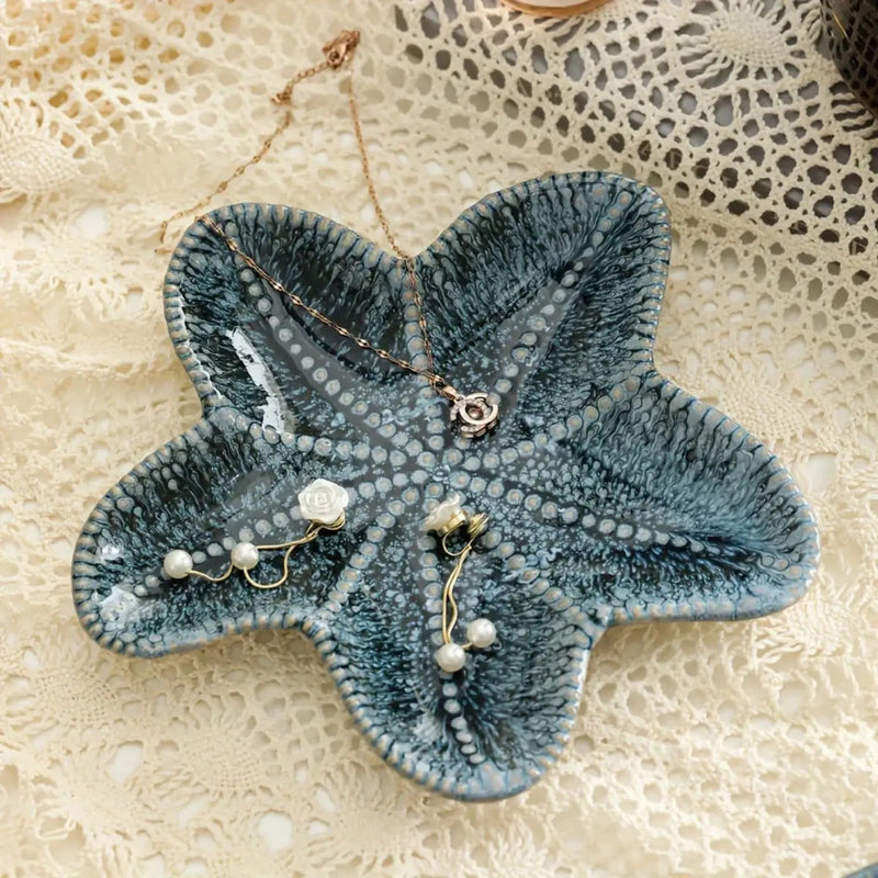 Jewelry Tray - Dual-Color Ceramic Starfish by House Of Avana