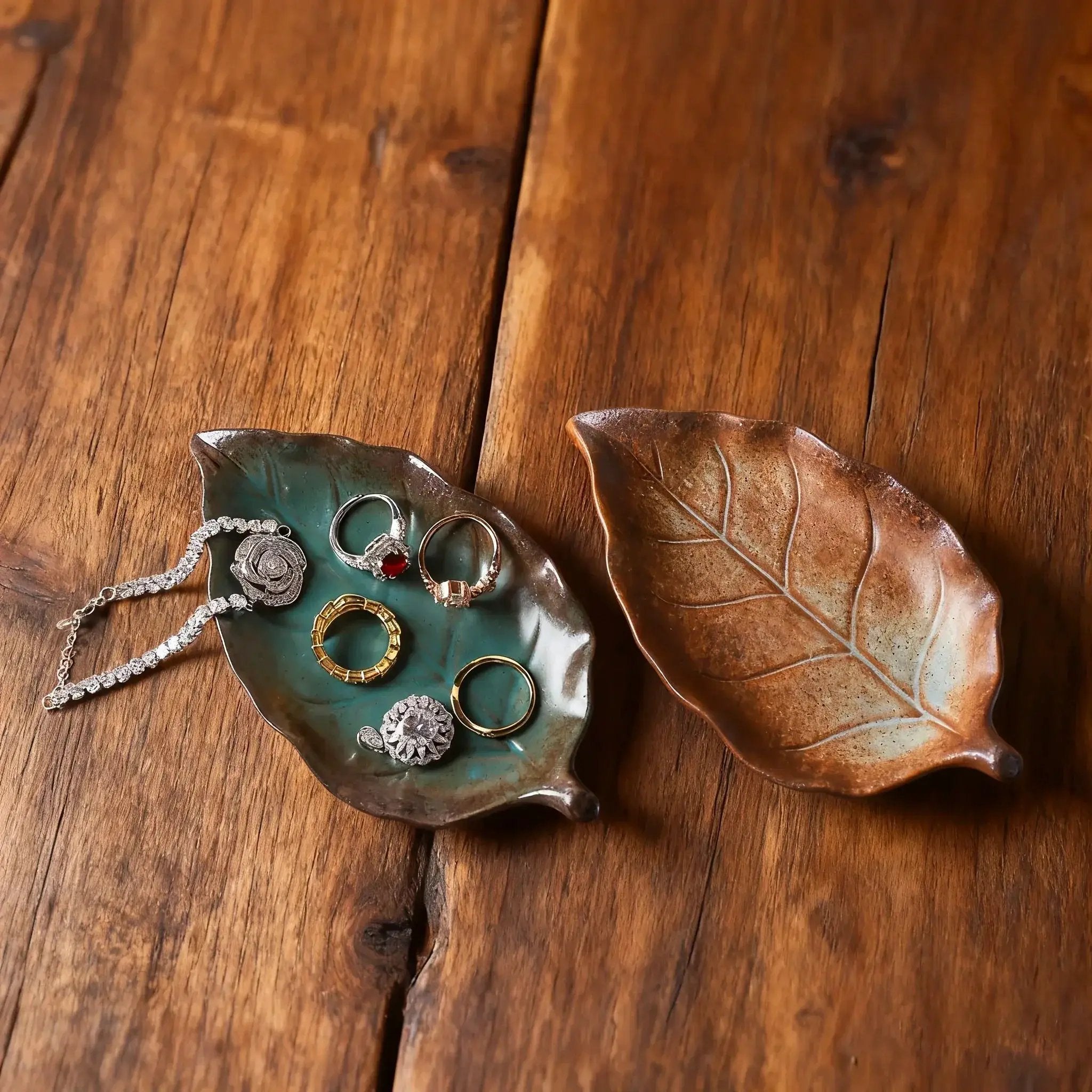 Jewelry Tray - Maple Leaf Ceramic Small by House Of Avana