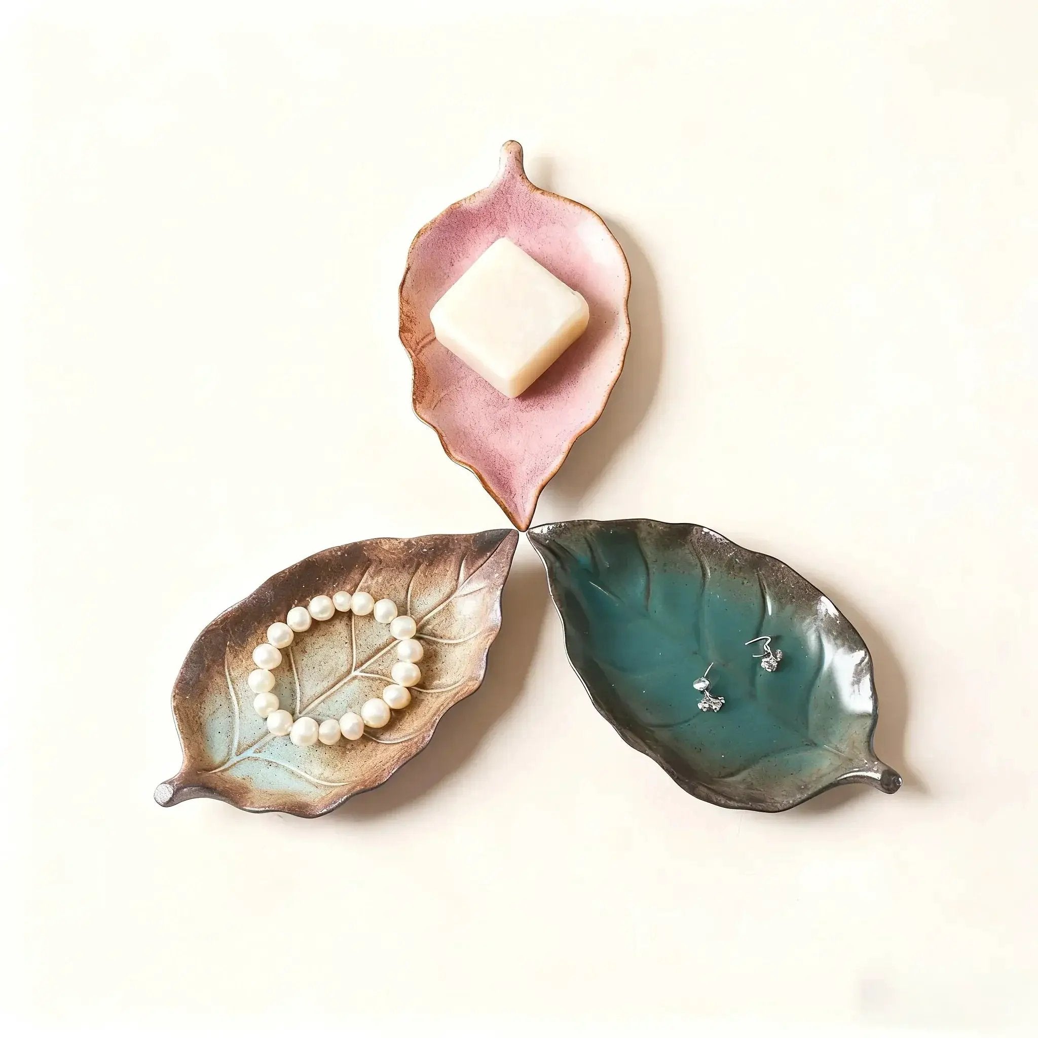 Jewelry Tray - Maple Leaf Ceramic Small by House Of Avana