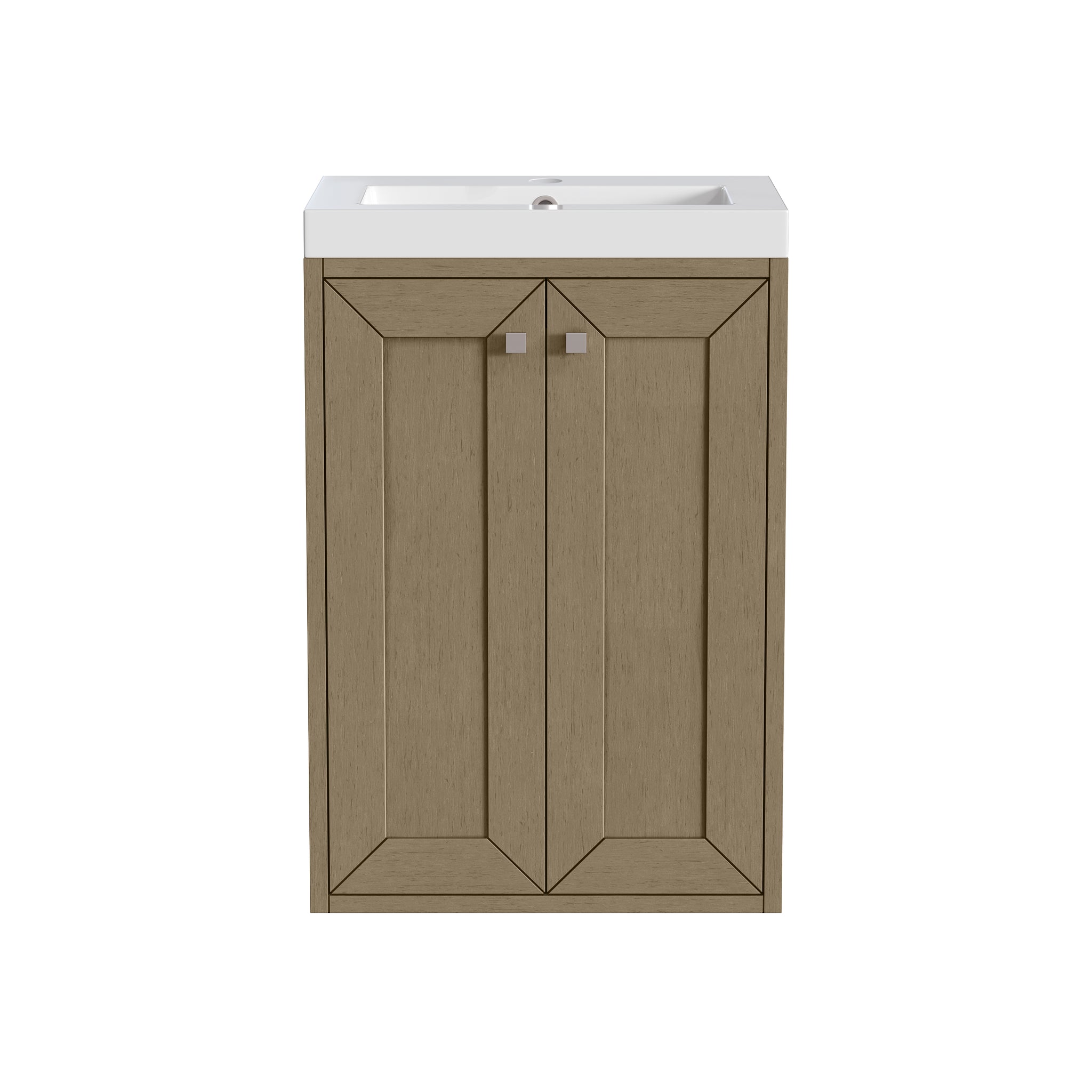 James Martin Chianti 20" Floating Single Bathroom Vanity, Walnut Whisper, view 2