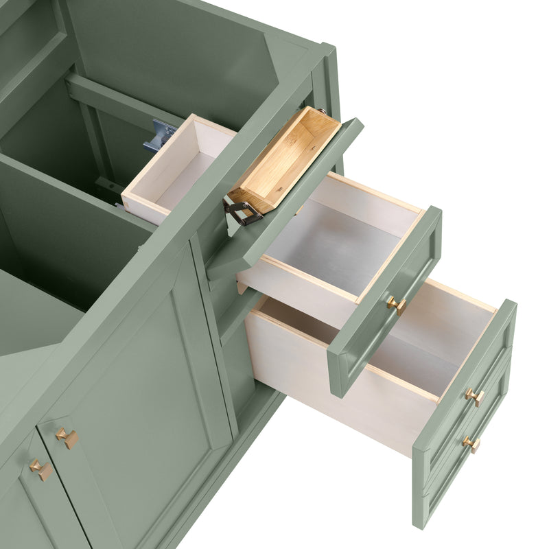 James Martin Chicago 60" Double Vanity Cabinet, Smokey Celadon by James Martin