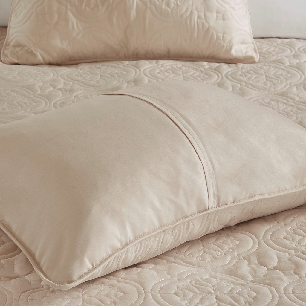 3 Piece Reversible Bedspread Set Khaki Full/Queen, photo 10 of 11