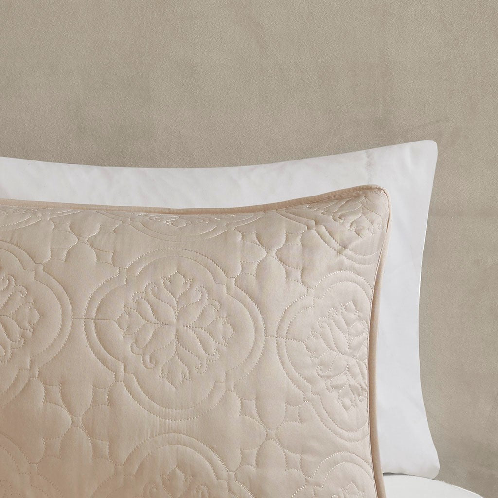 3 Piece Reversible Bedspread Set Khaki Full/Queen, photo 3 of 11