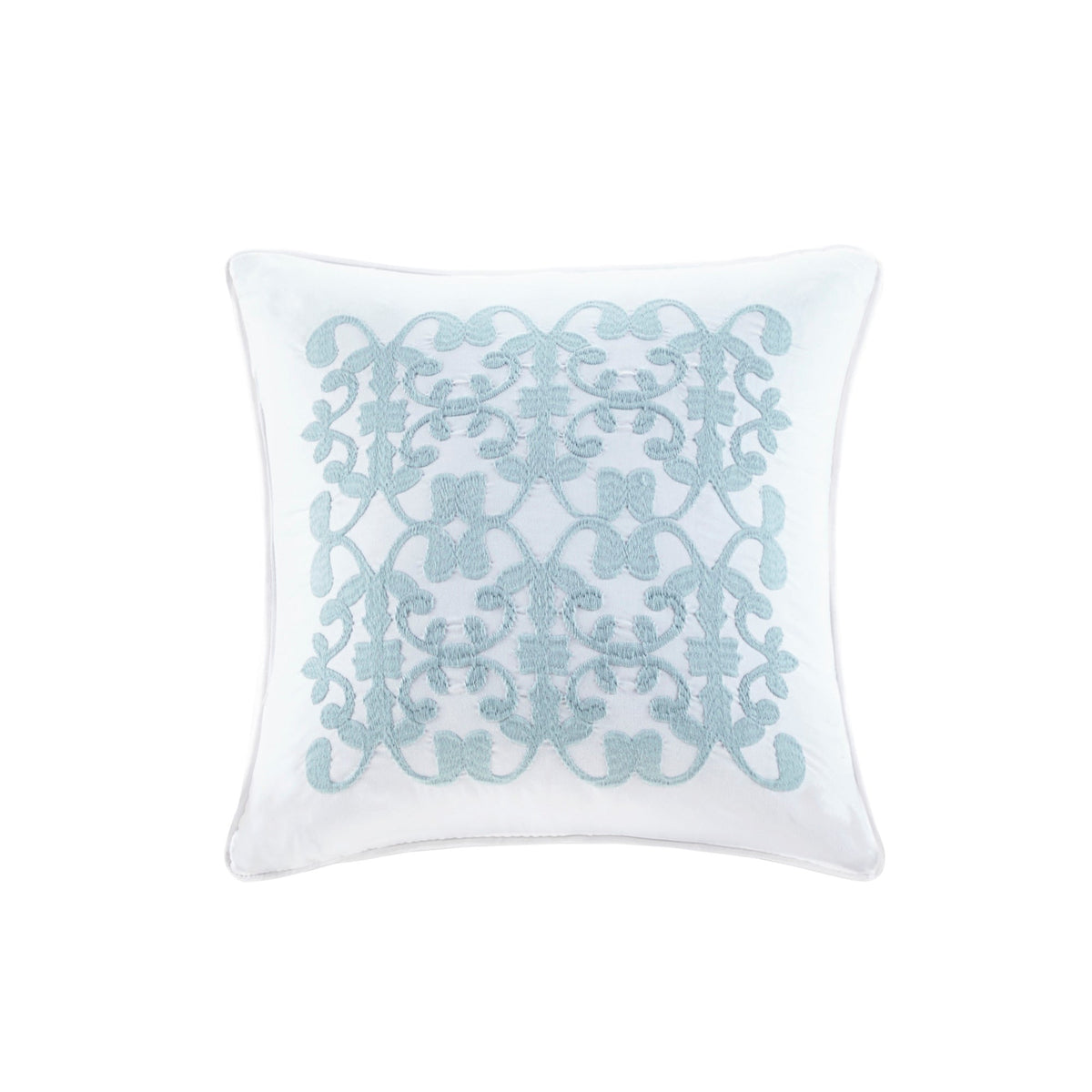 5 Piece Microfiber Ruffled Comforter Set with Hypoallergenic Fill - White, photo 10 of 13