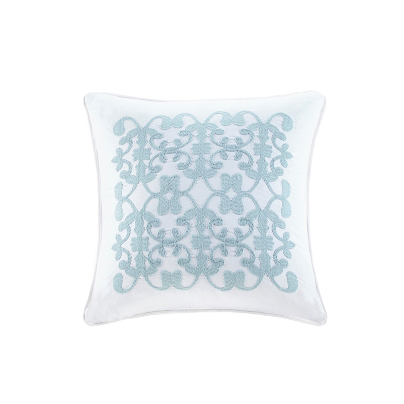 5 Piece Microfiber Ruffled Comforter Set with Hypoallergenic Fill - White, photo 10 of 13