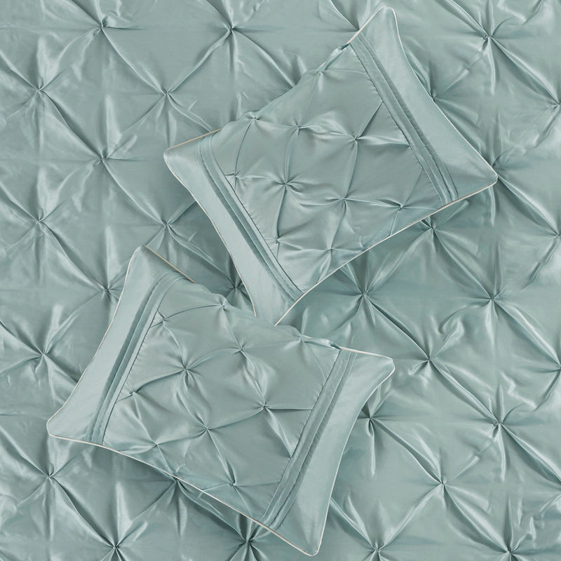 7 Piece Tufted Comforter Set - Seafoam King, photo 2 of 13