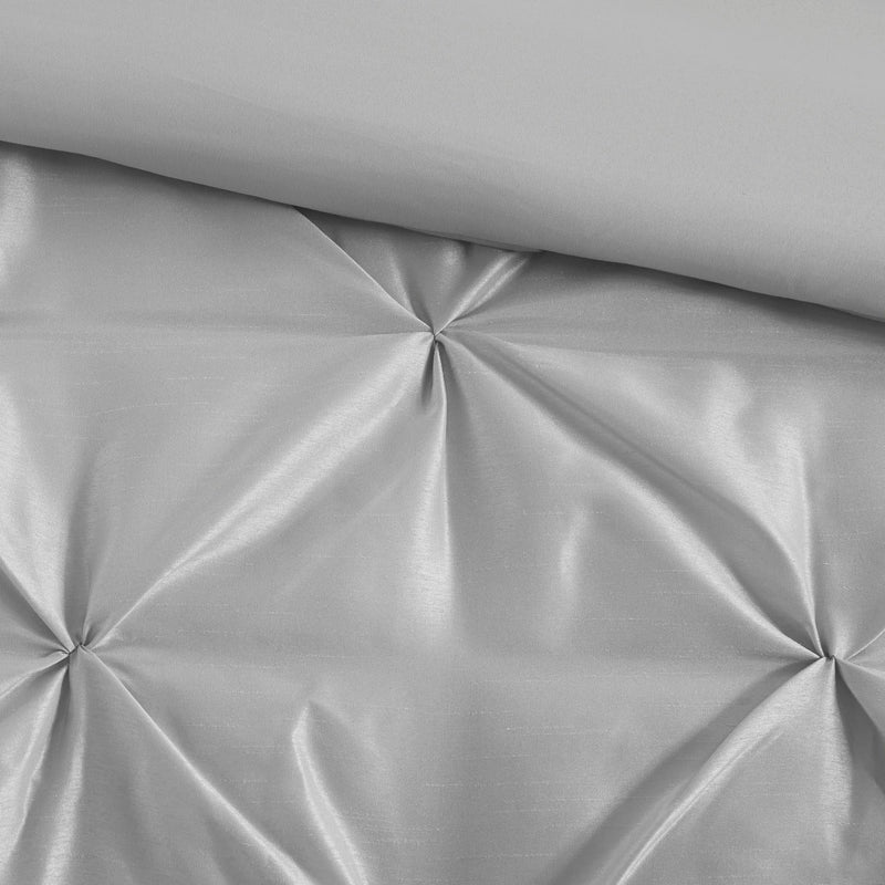 7 Piece Tufted Comforter Set Grey King, photo 10 of 13