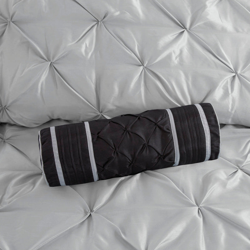7 Piece Tufted Comforter Set Grey King, photo 13 of 13