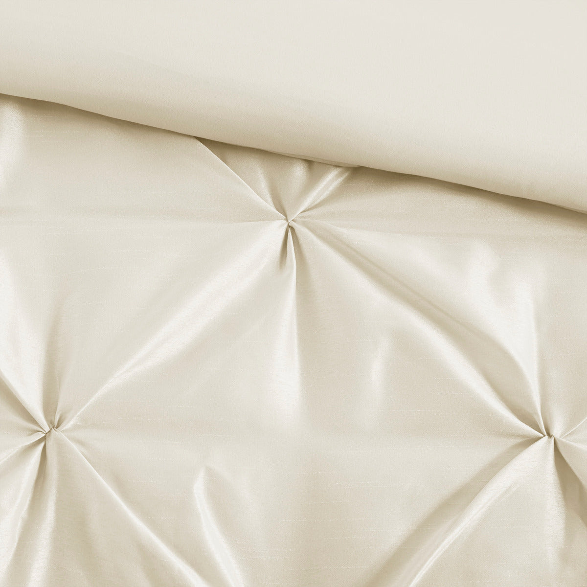 7 Piece Tufted Comforter Set Ivory Cal King, photo 11 of 13