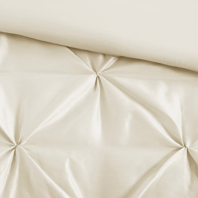 7 Piece Tufted Comforter Set Ivory Cal King, photo 11 of 13