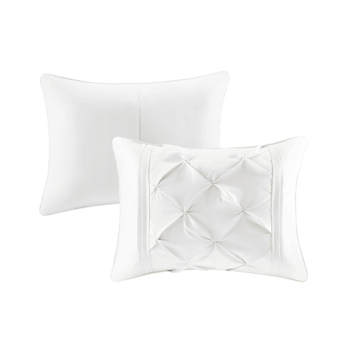 7 Piece Tufted Comforter Set White, photo 34 of 40
