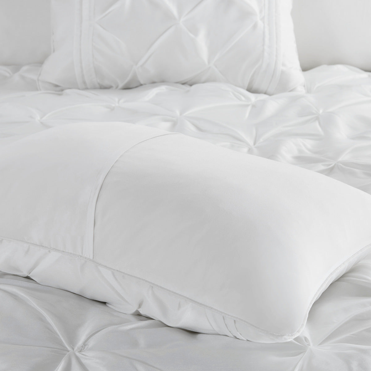 7 Piece Tufted Comforter Set White, photo 40 of 40