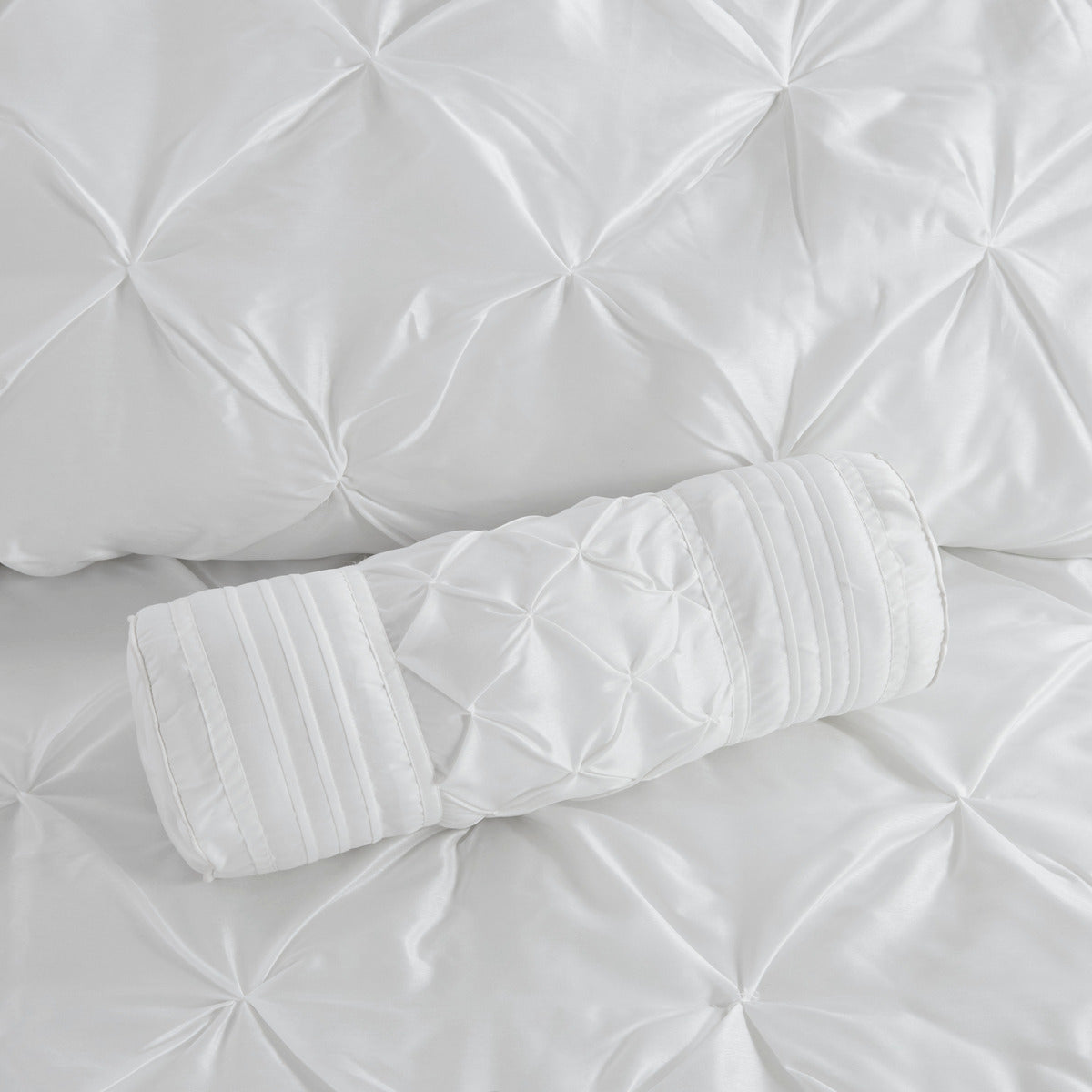 7 Piece Tufted Comforter Set White, photo 5 of 40