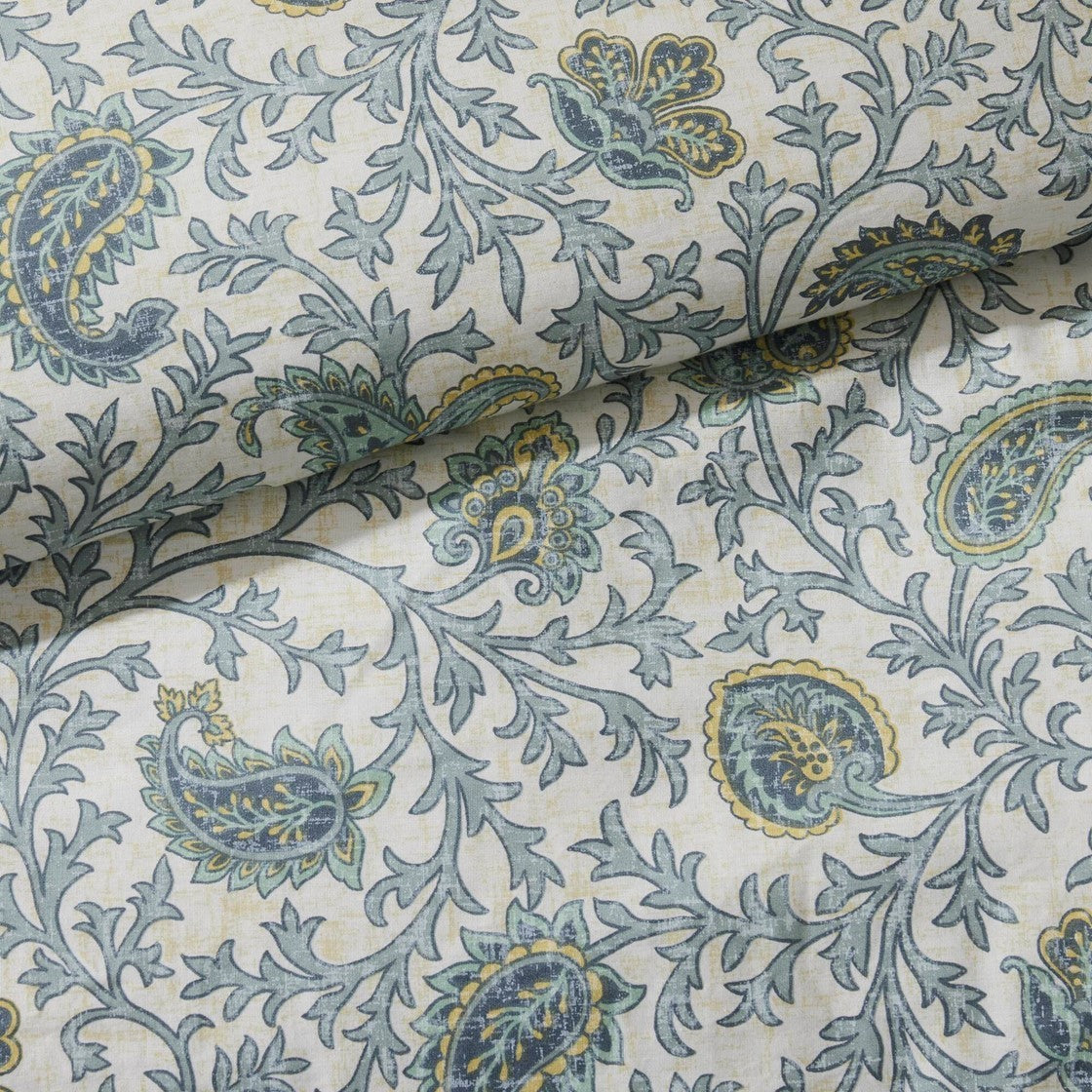 9 Piece Cotton Percale Comforter Set Aqua, photo 21 of 40