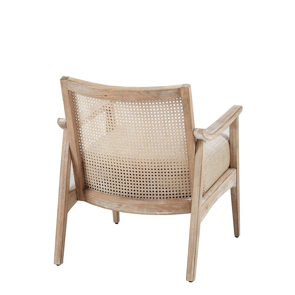 Cane Back Upholstered Accent Chair, photo 5 of 8
