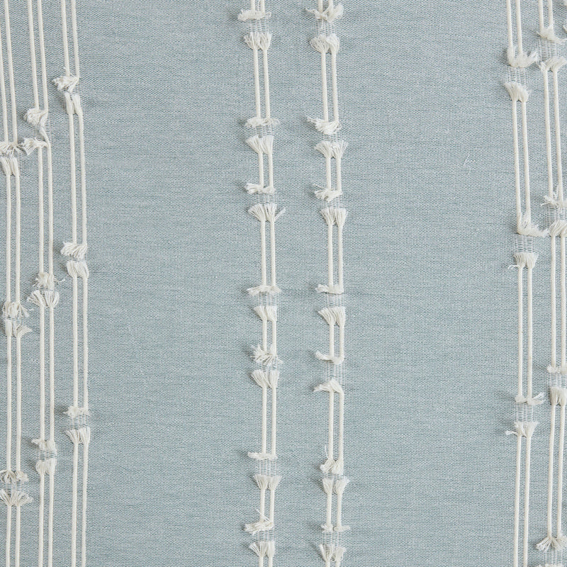 3 Piece Cotton Jacquard Comforter Set Aqua Full/Queen, photo 6 of 19
