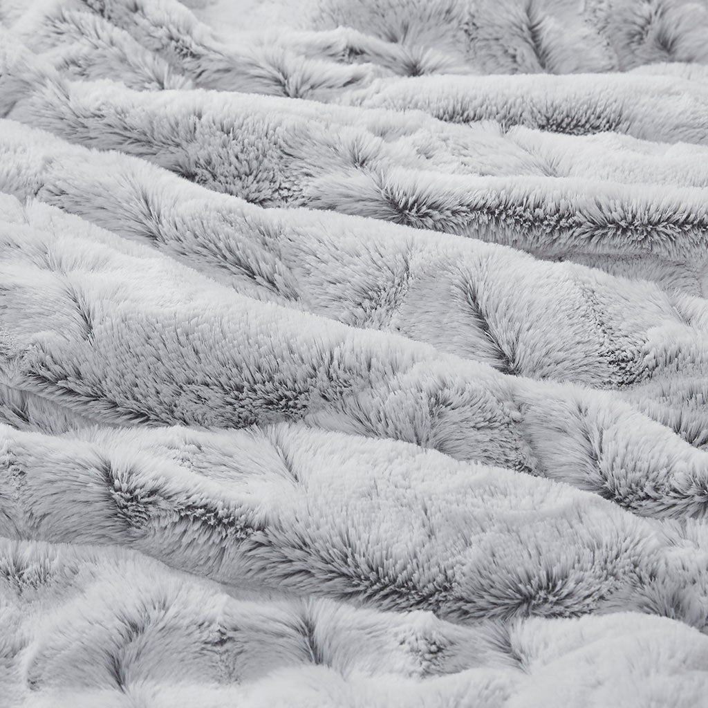 Full/Queen Back Print Long Fur Comforter Mini Set, photo 2 of 10