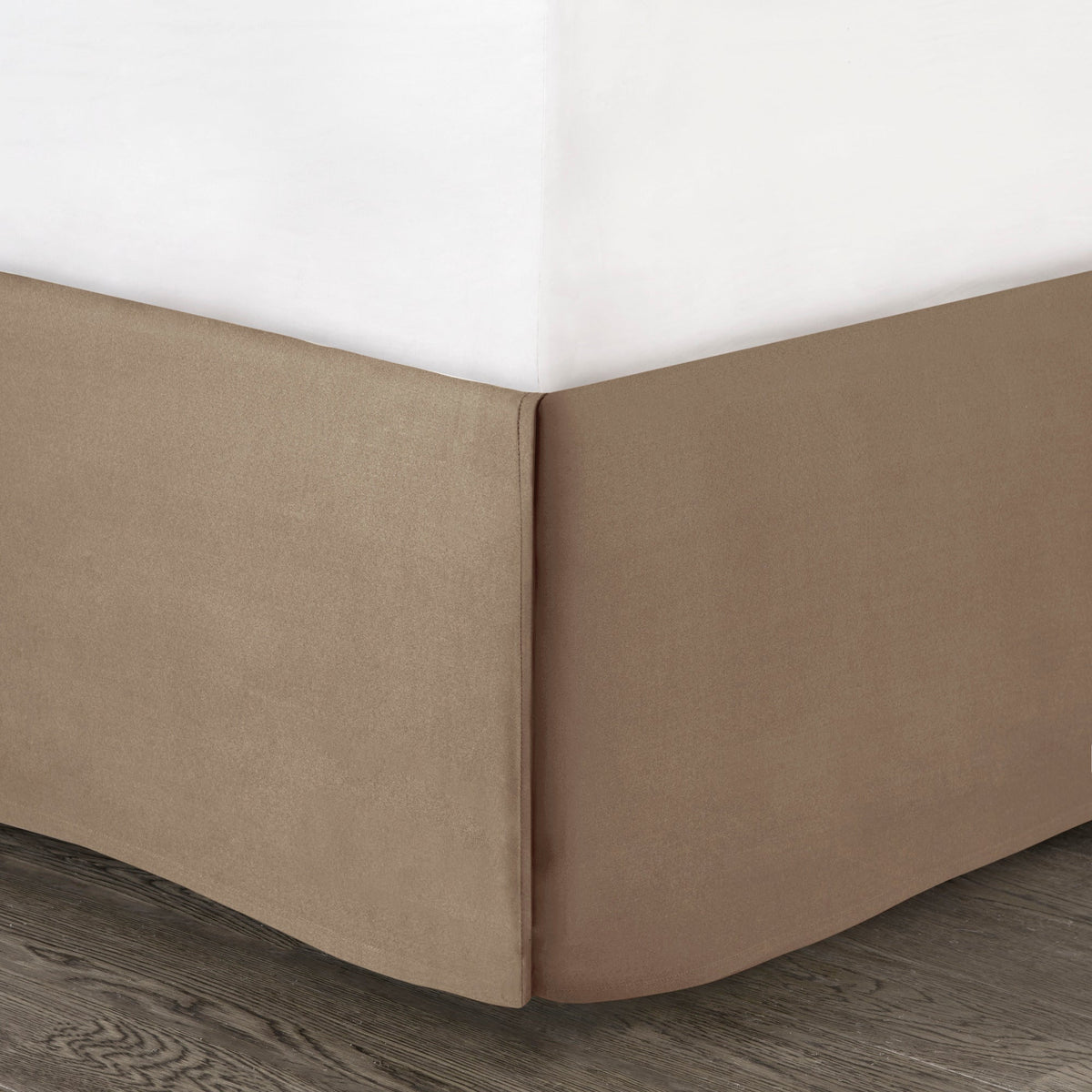 7 Piece Faux Suede Comforter Set Tan California King, photo 7 of 14