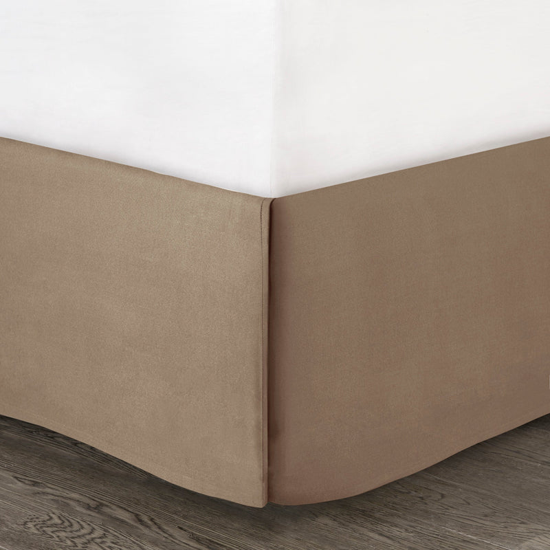 7 Piece Faux Suede Comforter Set Tan California King, photo 7 of 14
