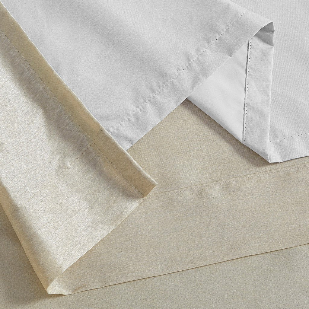 Twist Tab Total Blackout Window Curtain Panel with Thermal Lining - Champagne, photo 4 of 14