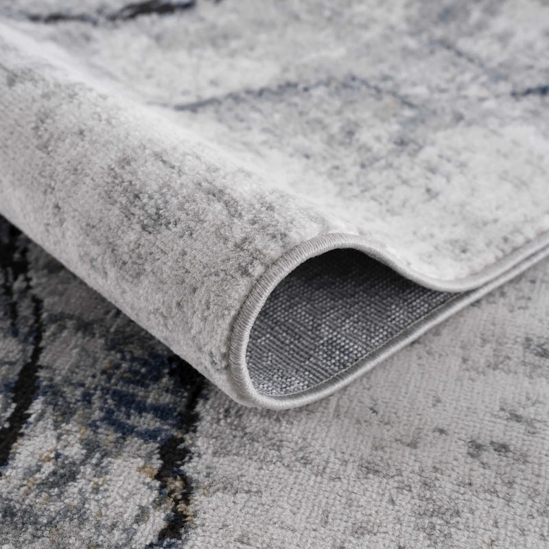 Fremantle Gray Marble Rug by Boutique Rugs