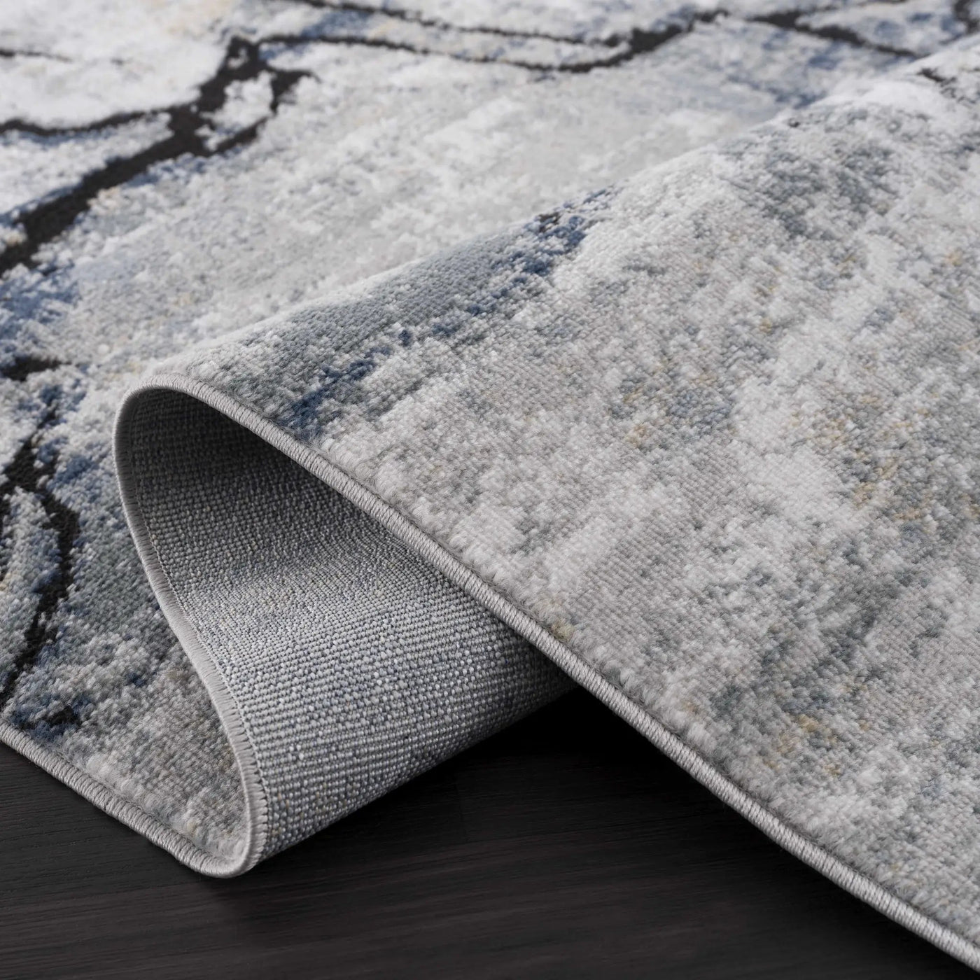 Fremantle Gray Marble Rug by Boutique Rugs