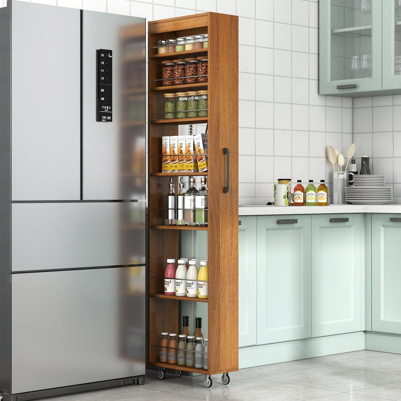 7 Tier multi-functional pull-out multi-tier storage Single-sided open shelf for Kitchen, Living Room & Narrow Spaces, photo 2 of 10