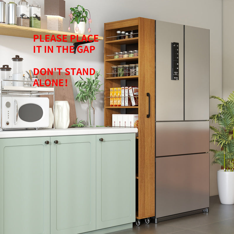 7 Tier multi-functional pull-out multi-tier storage Single-sided open shelf for Kitchen, Living Room & Narrow Spaces, photo 3 of 10