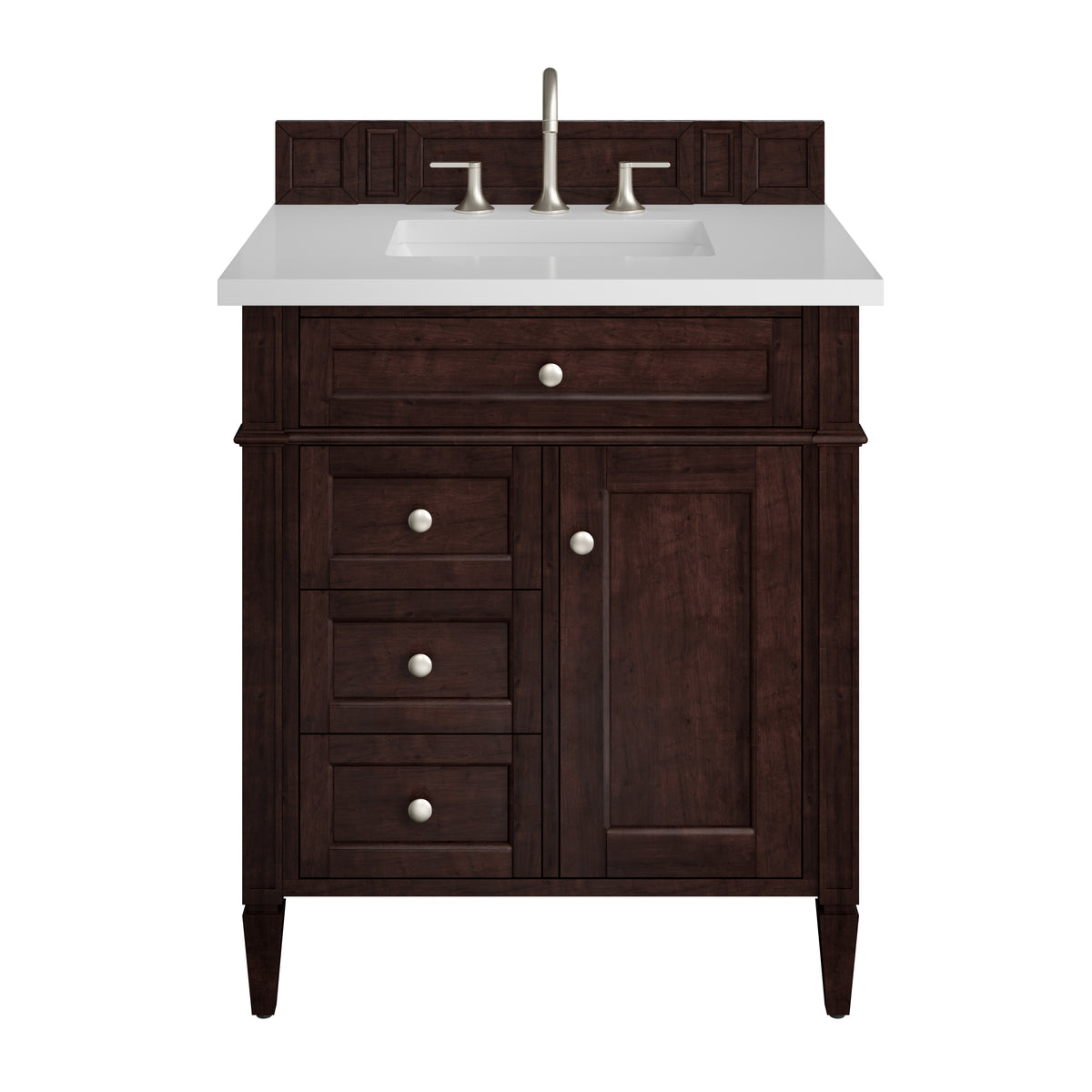 James Martin Brittany 30" Single Bathroom Vanity, Burnished Mahogany, view 21