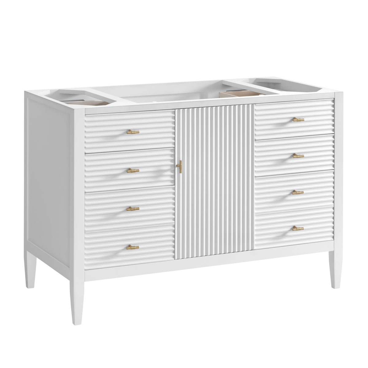 James Martin Myrrin 48" Single Bathroom Vanity, Bright White, view 28