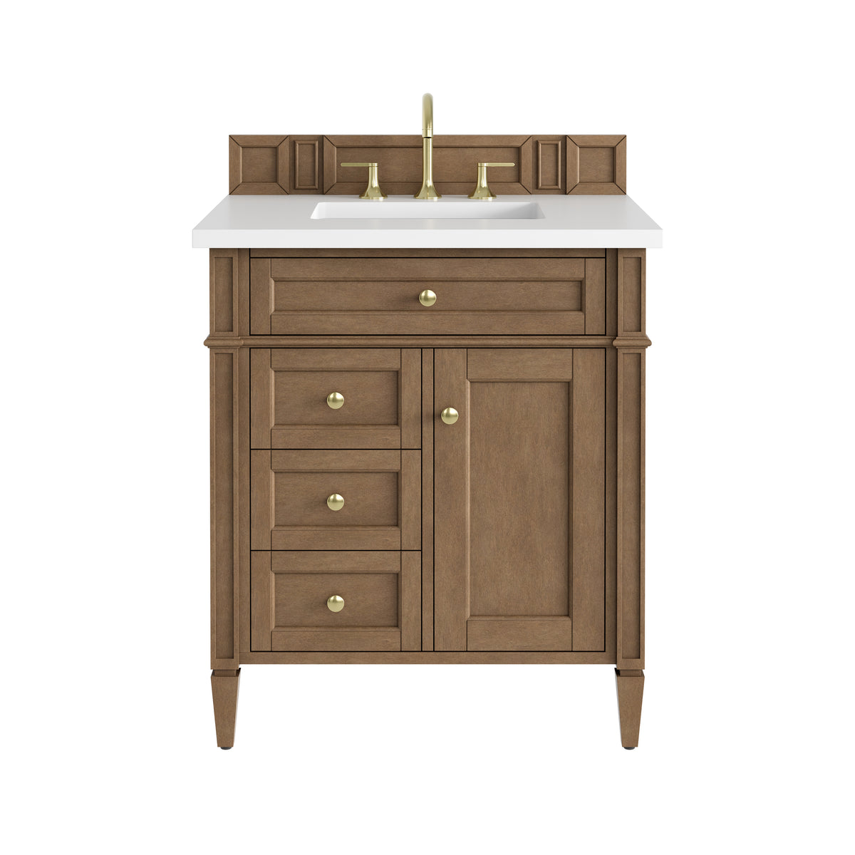 James Martin Brittany 30" Single Bathroom Vanity, Pecan, view 29