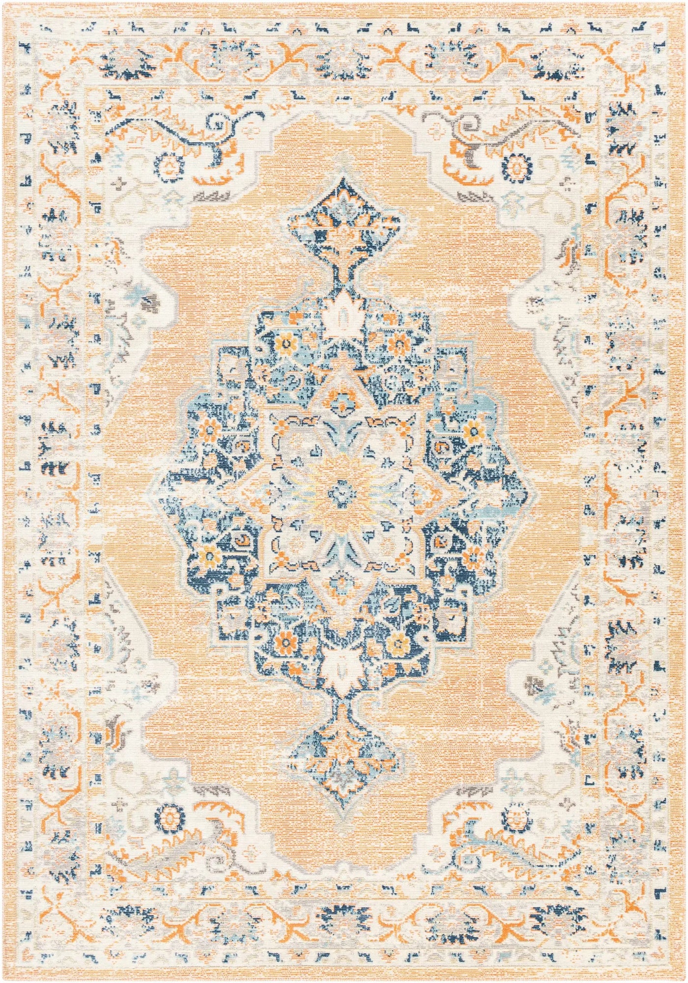 Joji Peach Outdoor Area Rug - Clearance by Boutique Rugs