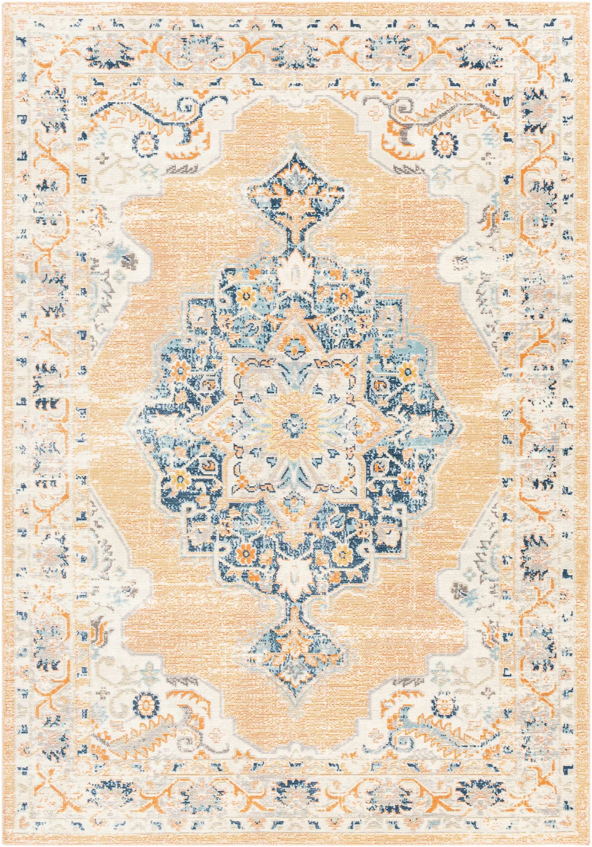 Joji Peach Outdoor Area Rug - Clearance by Boutique Rugs