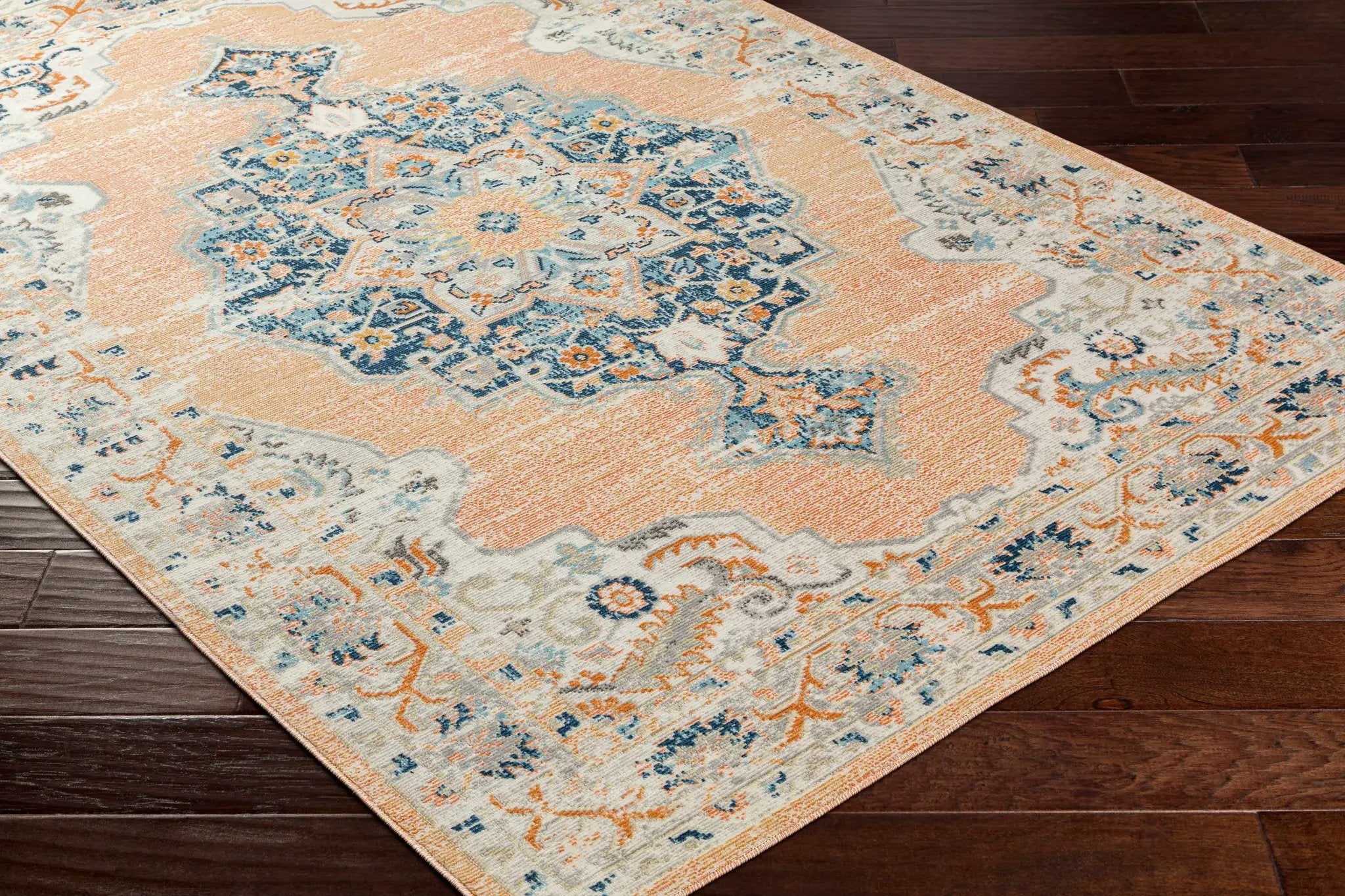 Joji Peach Outdoor Area Rug - Clearance by Boutique Rugs