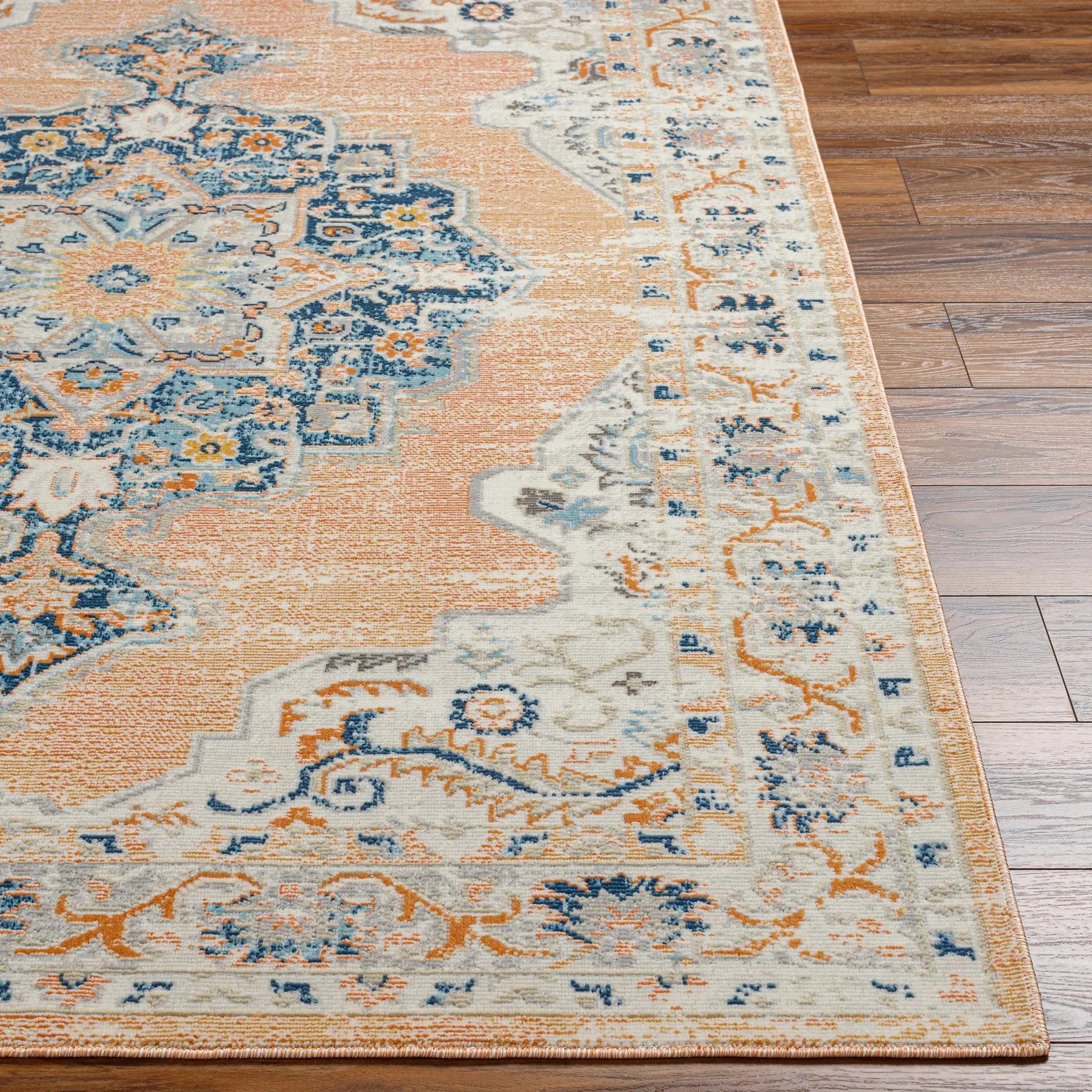Joji Peach Outdoor Area Rug - Clearance by Boutique Rugs