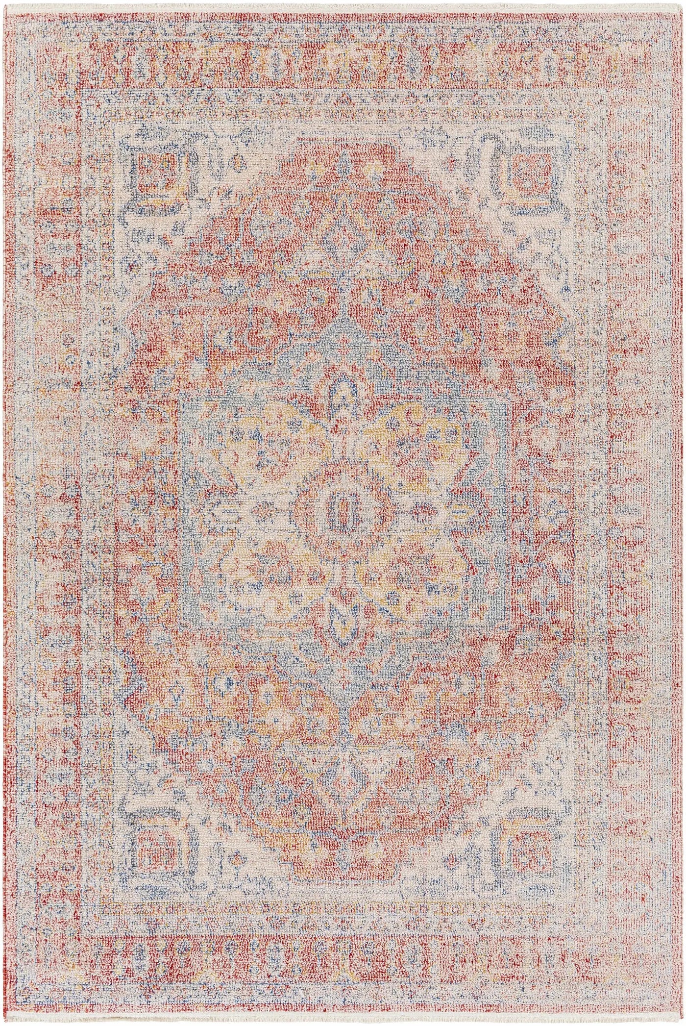 Tusa Red Area Rug - Clearance by Boutique Rugs