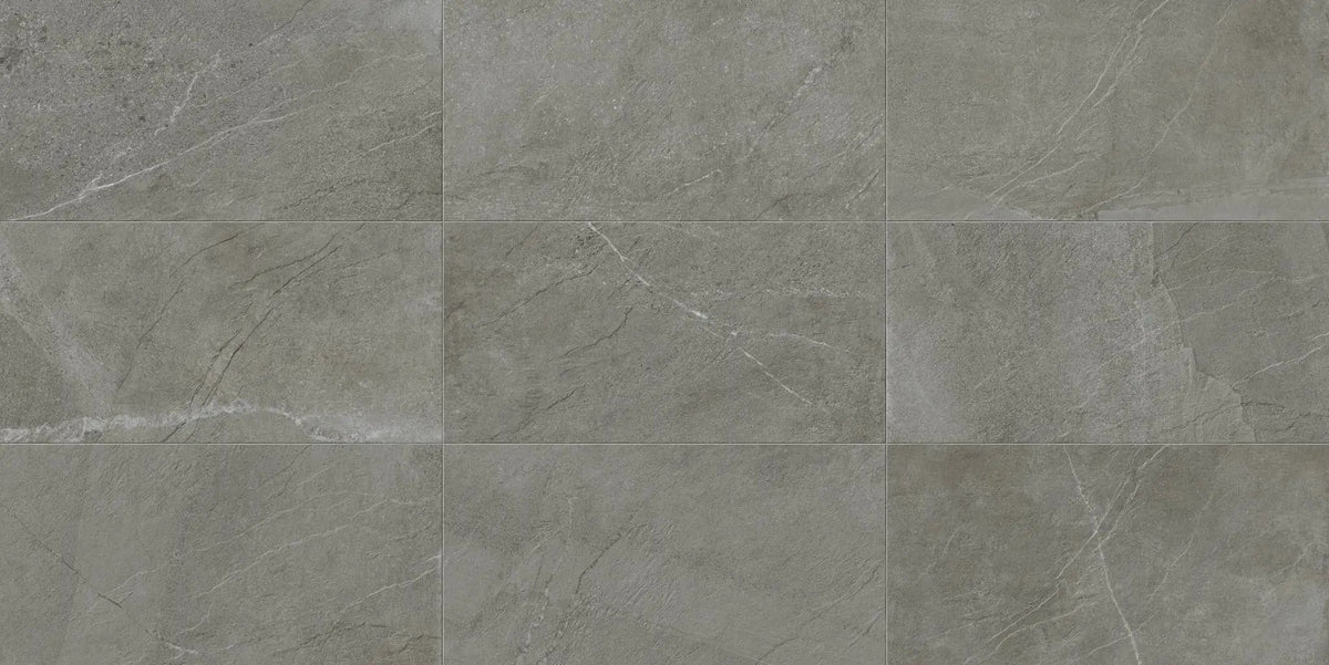 Journey Contemporary Dark Bullnose Stone Look Porcelain Moldings 3x24 by landmarkceramics